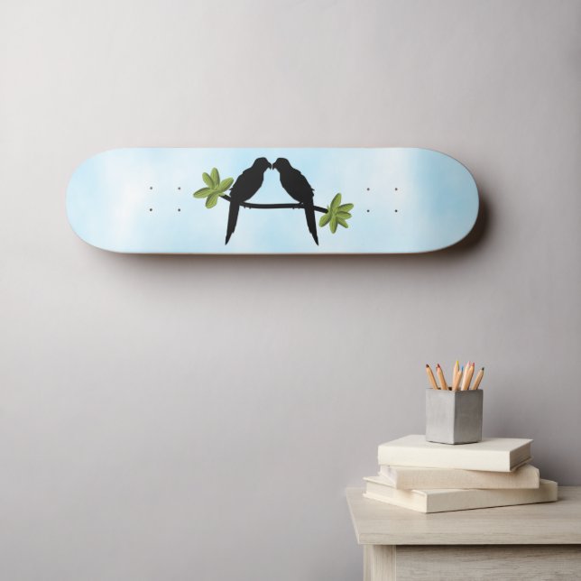 Liebe Papagei Skateboard (Wandkunst (Horz))