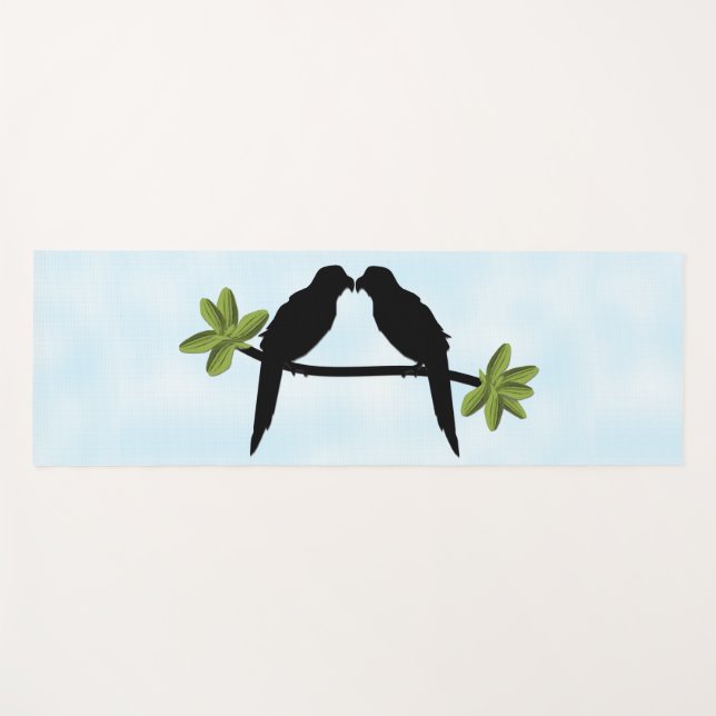 Liebe Papagei Yogamatte (Vorderseite (Horizontal))