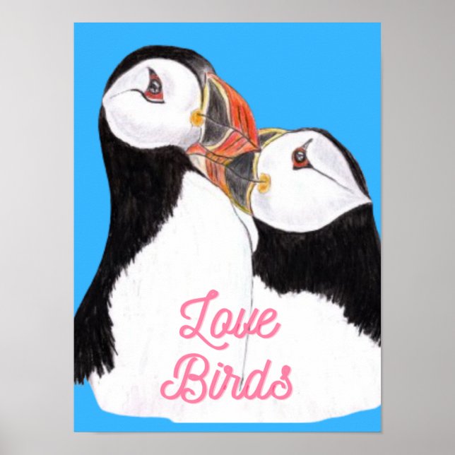 Liebe Papageientaucher  Poster (Vorne)
