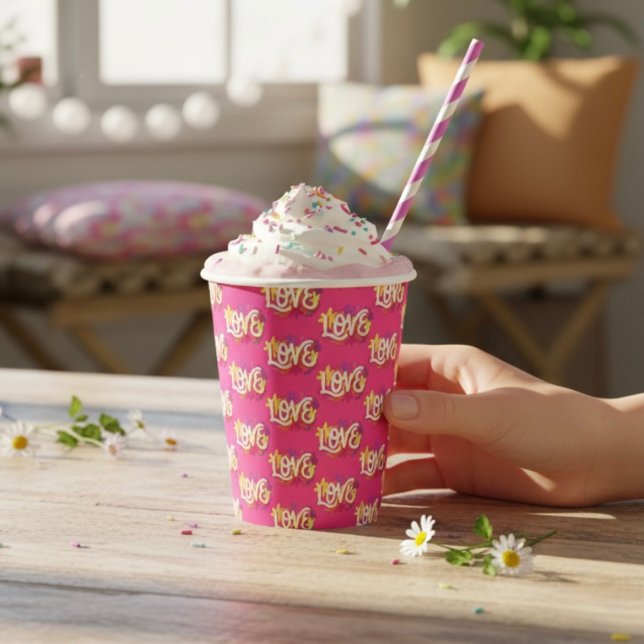 LIEBE Paper Cups Pappbecher (Von Creator hochgeladen)