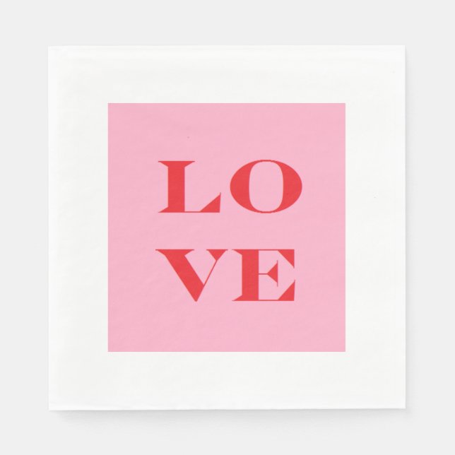"Liebe" Papier Napkins Serviette (Vorderseite)