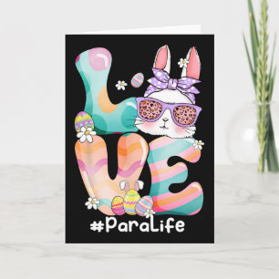 Liebe Para Paraprofessioneller Süßer Osterhase Mit Karte