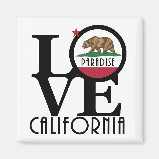 LIEBE Paradise California Magnet (Vorne)