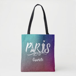 Liebe Paris Eiffel Tower Super Cool Personalisiert Tasche