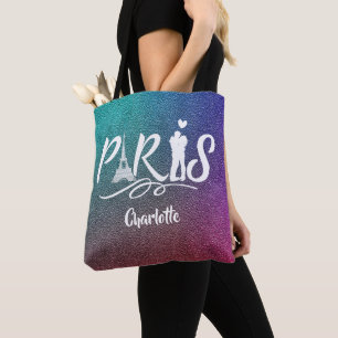 Liebe Paris Eiffel Tower Super Cool Personalisiert Tasche