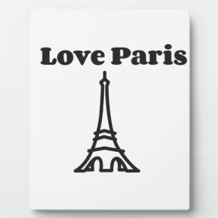 Liebe Paris Fotoplatte