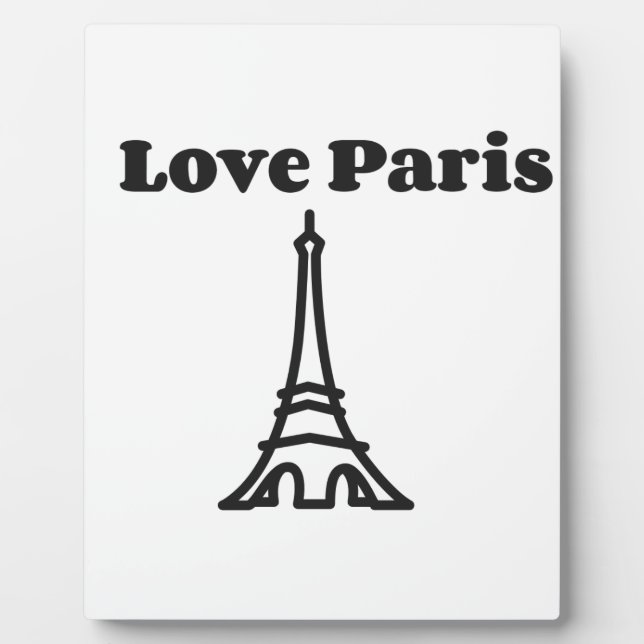 Liebe Paris Fotoplatte (Vorderseite)