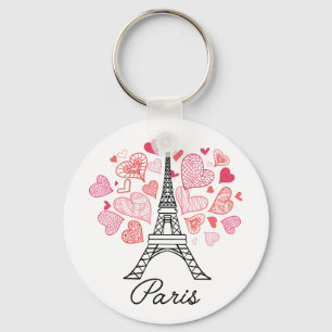 Liebe Paris-Frankreich Schlüsselanhänger