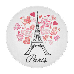 Liebe Paris-Frankreich Schneidebrett
