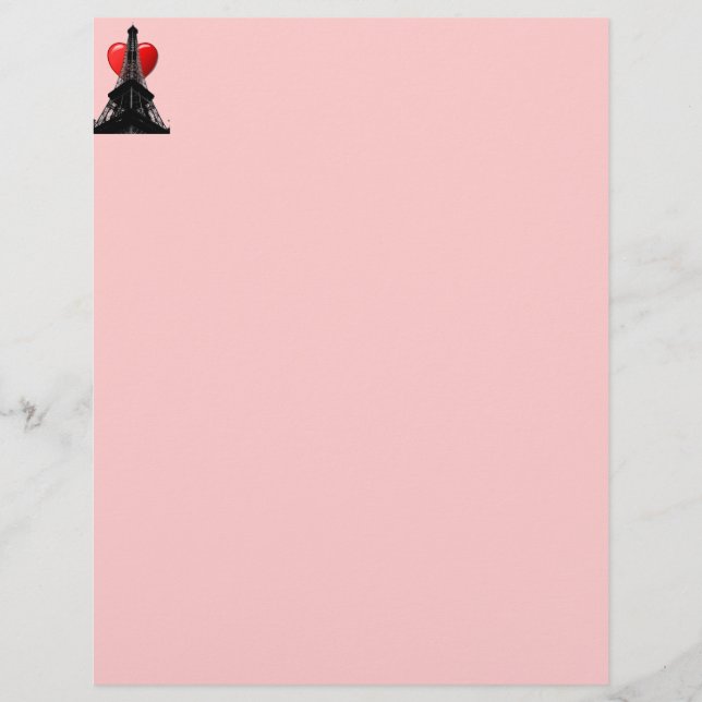 Liebe Paris Letterhead (Vorderseite)