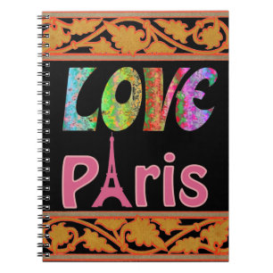Liebe Paris Notebook Notizblock