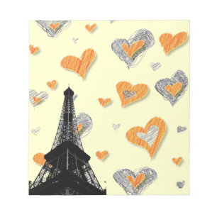 Liebe Paris Notepad Notizblock