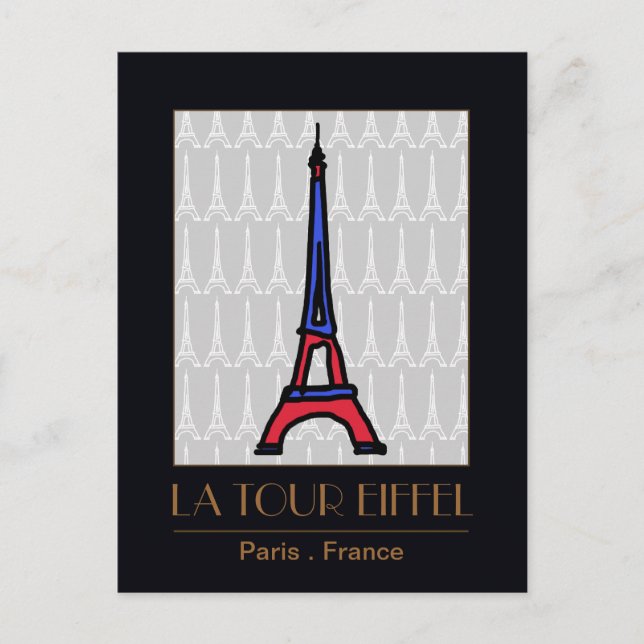 Liebe Paris Postkarte (Vorderseite)