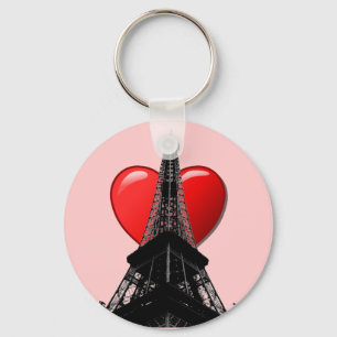 Liebe Paris Schlüsselanhänger