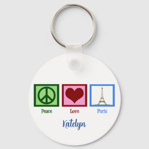 Liebe Paris Schlüsselanhänger