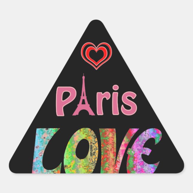 Liebe Paris Sticker (Vorderseite)
