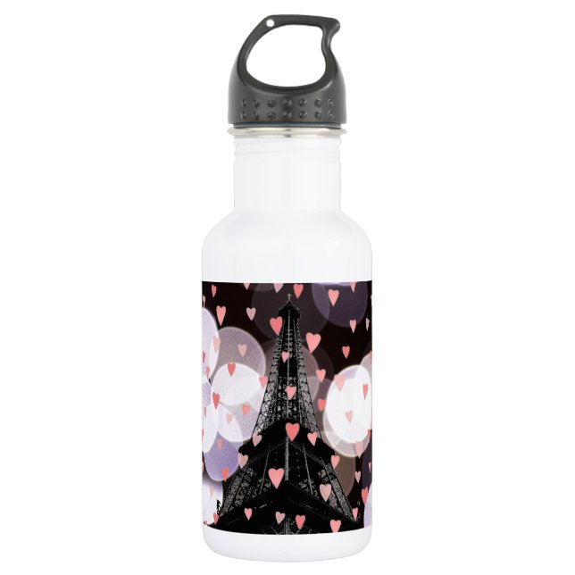 Liebe Paris Trinkflasche (Vorderseite)
