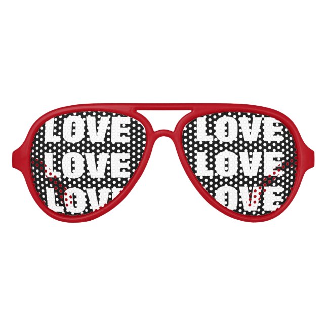 LIEBE-Party| Romantische Themenbrille Partybrille (Vorderseite)