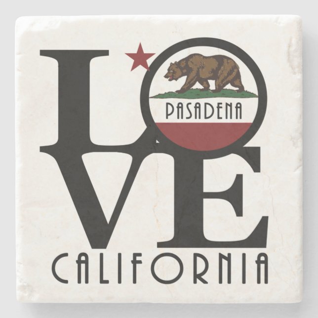 LIEBE Pasadena Steinuntersetzer (Vorderseite)