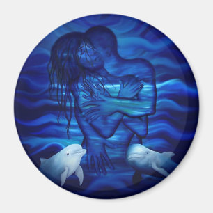 Liebe, Passionsakt - Paar mit Dolphin Magnet