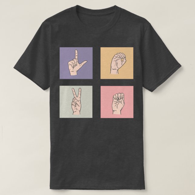 LIEBE Pastel T-Shirt (Design vorne)