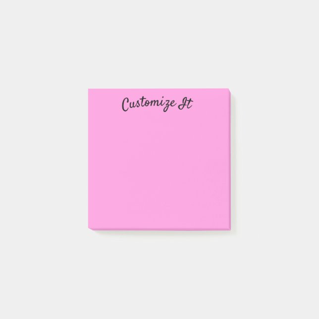 Liebe Pastellfarben Rosa Post-it Klebezettel (Vorderseite)