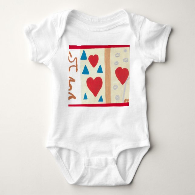 Liebe Path Baby Jersey Bodysuit Baby Strampler (Vorderseite)