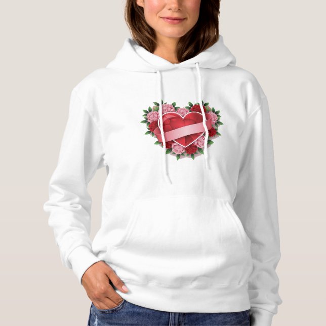 LIEBE PATTERN-Women's Hoodies & Sweatshirts (Vorderseite)