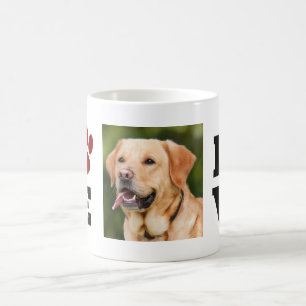 Liebe Paw Print Animal Lover Dog Lover Foto Kaffeetasse