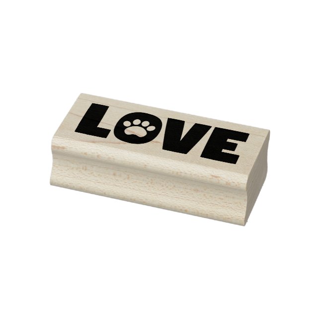 Liebe Paw Print Gummistempel (Stempel)