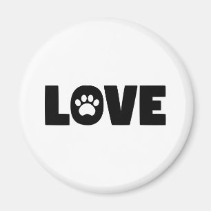 Liebe Paw Print Magnet