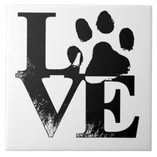 Liebe Paw Print Tile Fliese