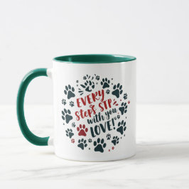 Liebe Paw Prints Tasse
