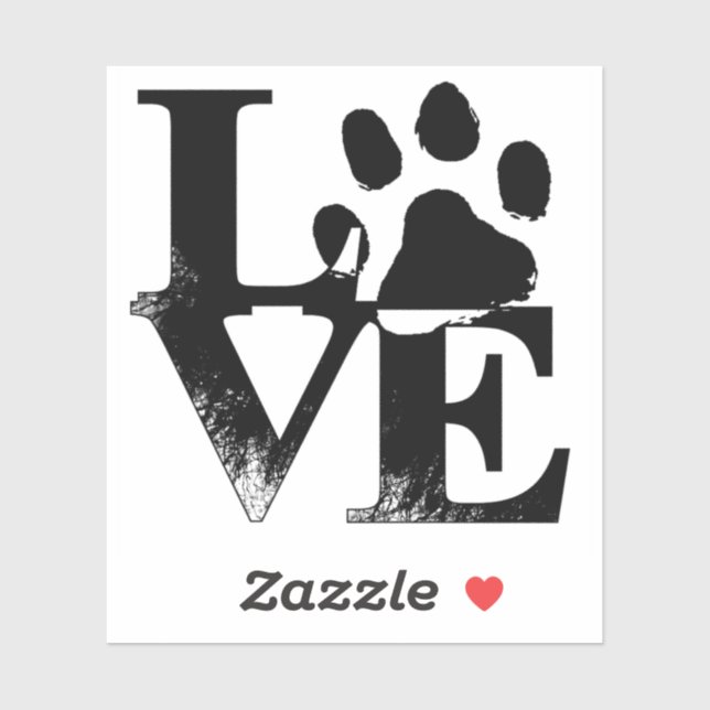 Liebe Paw Sticker (Blatt)