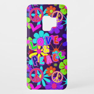 Liebe & Peace 60's Hippie Blume Power Groovy Case-Mate Samsung Galaxy S9 Hülle