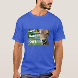 Liebe Peace Cows (dunkel) T - Shirt