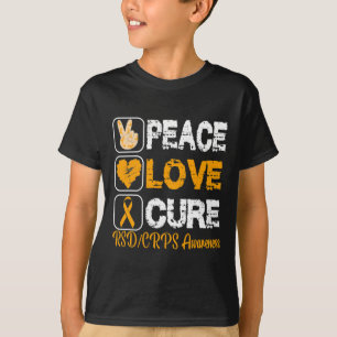 Liebe Peace Cure Rsd Crps Bewusstsein T-Shirt