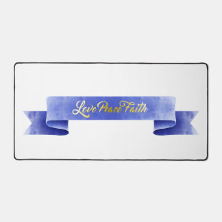 Liebe Peace Faith Schreibtischunterlage
