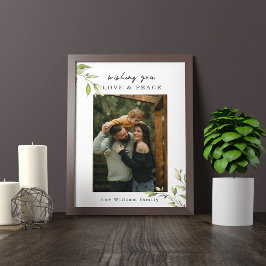 Liebe & Peace Family Foto Poster und Print