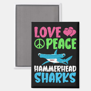 Liebe Peace Hammerhead Haie Niedliche Meerestiere Magnet