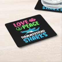 Liebe Peace Hammerhead Haie Niedliche Meerestiere 