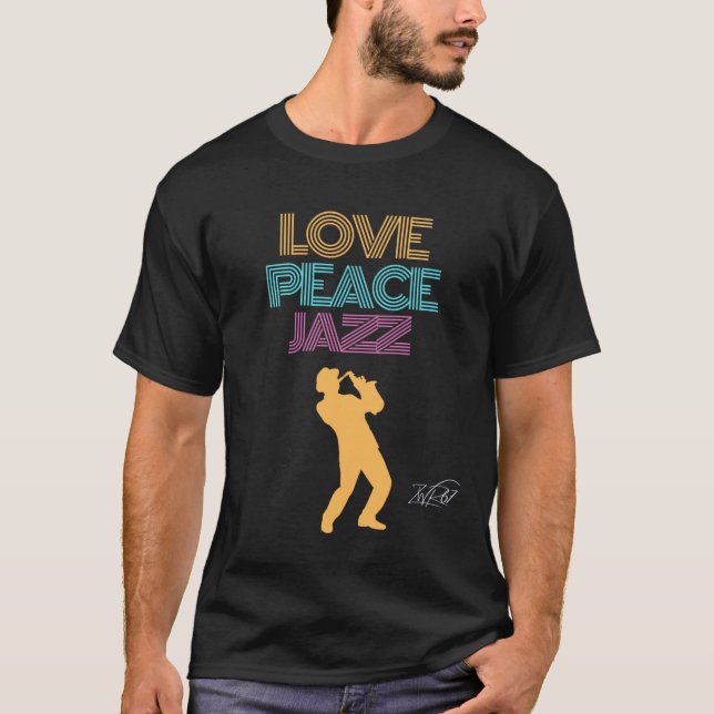 Liebe Peace Jazz T-Shirt (Vorderseite)
