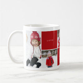 Liebe Peace Joy Blocks Foto Collage Tasse