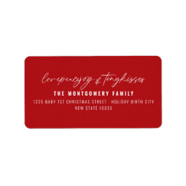 Liebe Peace Joy Tiny Kisses Baby's 1. Weihnachten