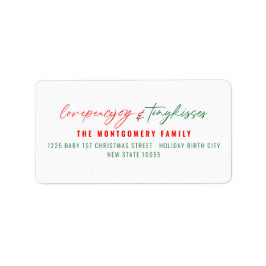 Liebe Peace Joy Tiny Kisses Baby's 1. Weihnachten