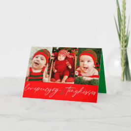 Liebe Peace Joy Tiny Kisses Baby's 1. Weihnachten