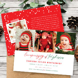 Liebe Peace Joy Tiny Kisses Baby's 1. Weihnachten