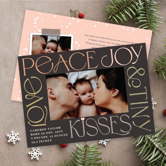 Liebe Peace Joy Tiny Kisses Baby's 1. Weihnachten (Von Creator hochgeladen)