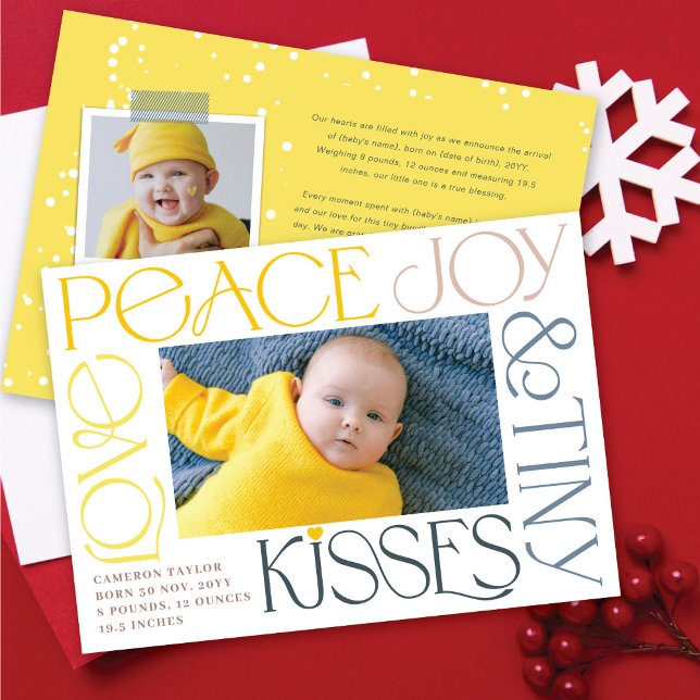 Liebe Peace Joy Tiny Kisses Baby's 1. Weihnachten (Von Creator hochgeladen)