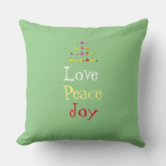 Liebe Peace Joy Weihnachten Kissen